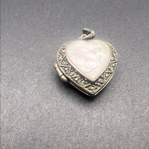 Elegant Silver Heart Locket Pendant